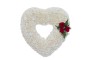 Corazón grande con detalle de rosas